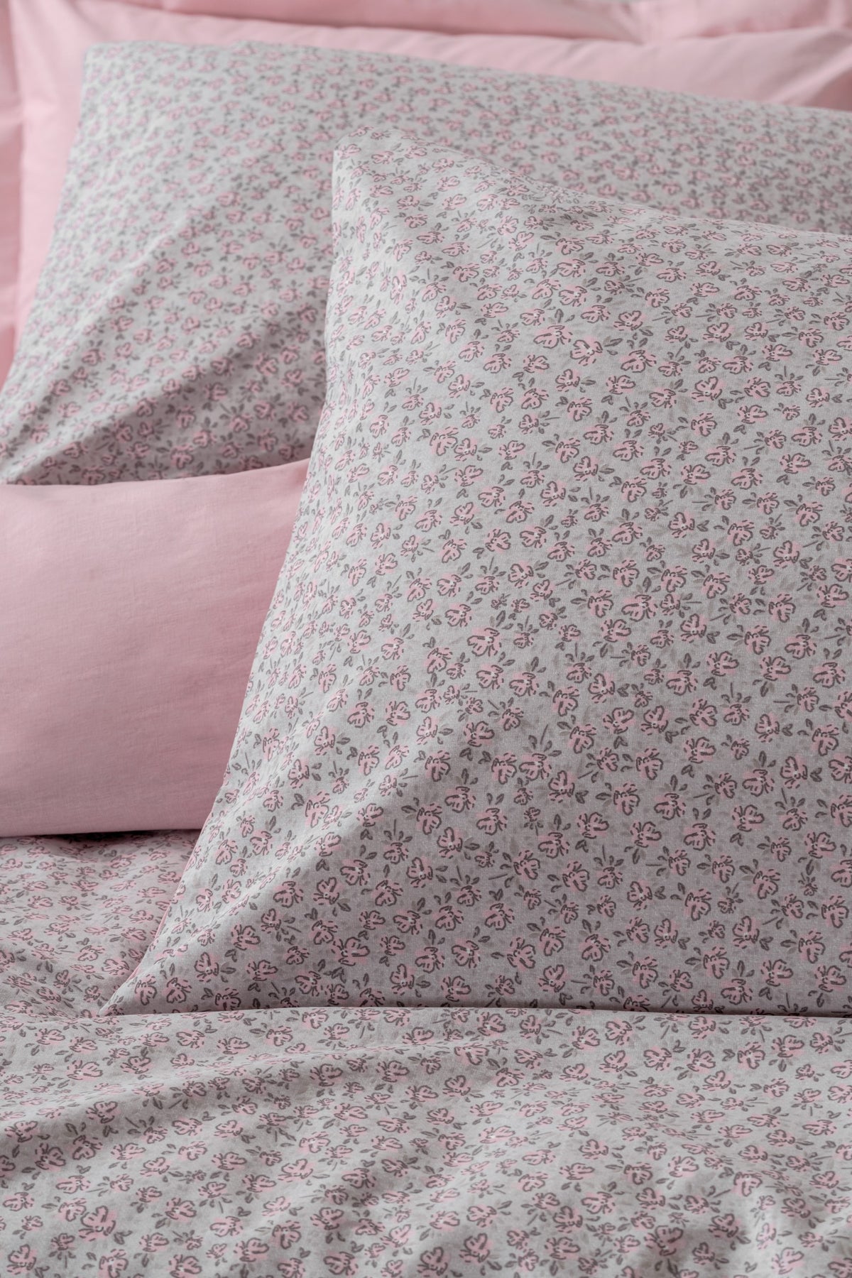 Cotton Box Petite Çift Kişilik Lastikli Çarşaflı Nevresim Takımı Otis Pembe