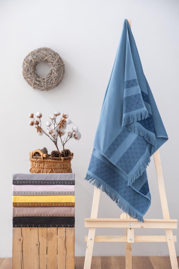 Полотенце Cotton Box Twins 100% Cotton 75x150 Indigo