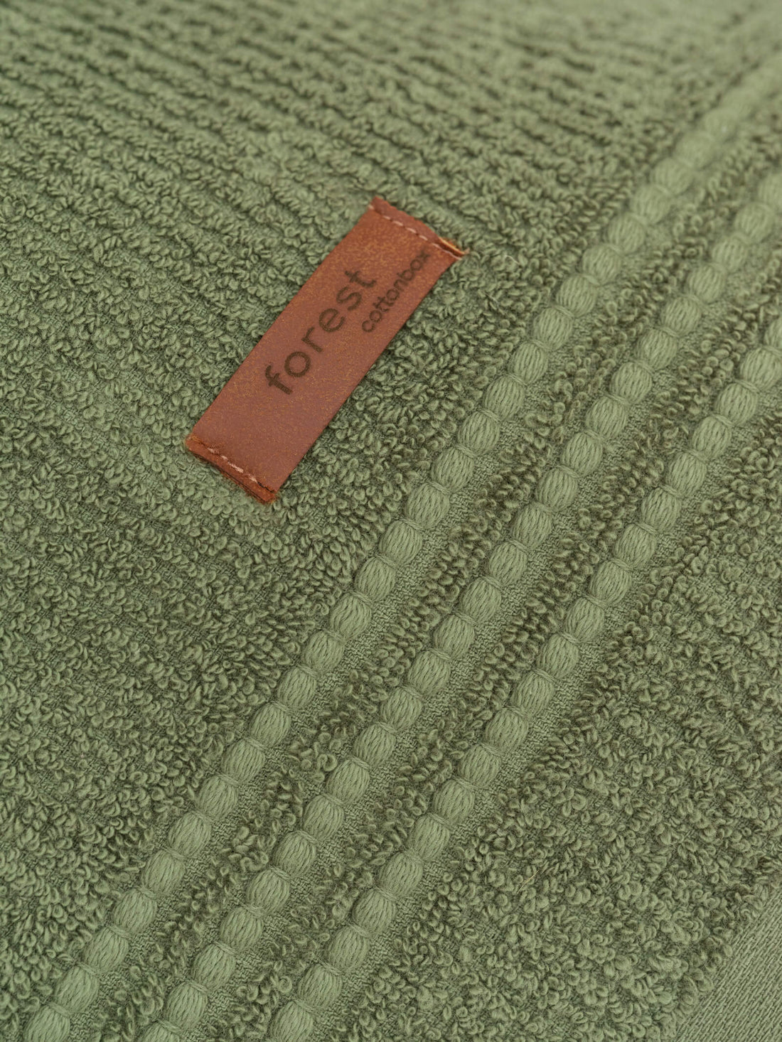 Cotton Box 100% Cotton Wellness Towel Set Forest Green