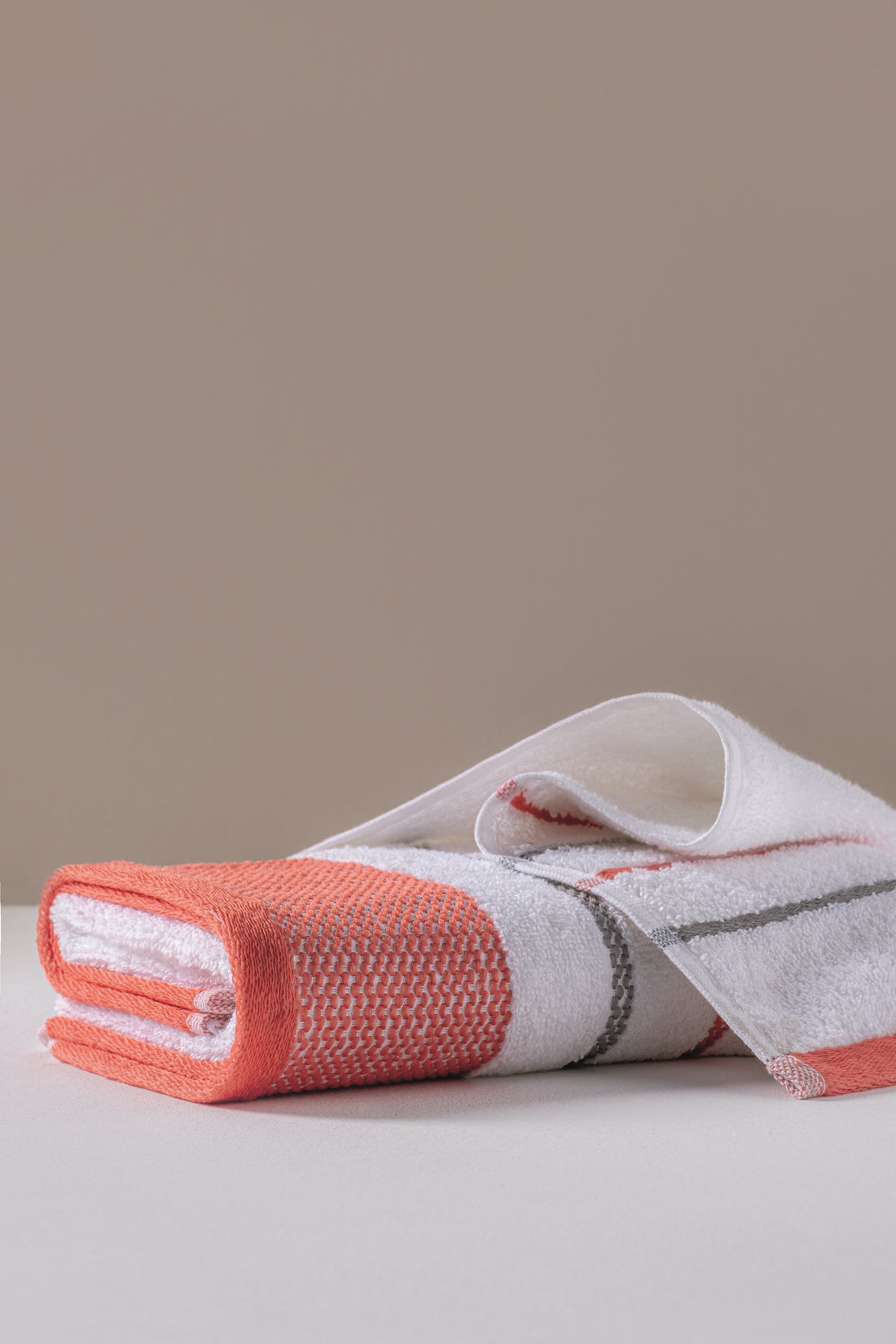 Cotton Box Set of 2 Dobby Towels Shiny Mercan 50x90