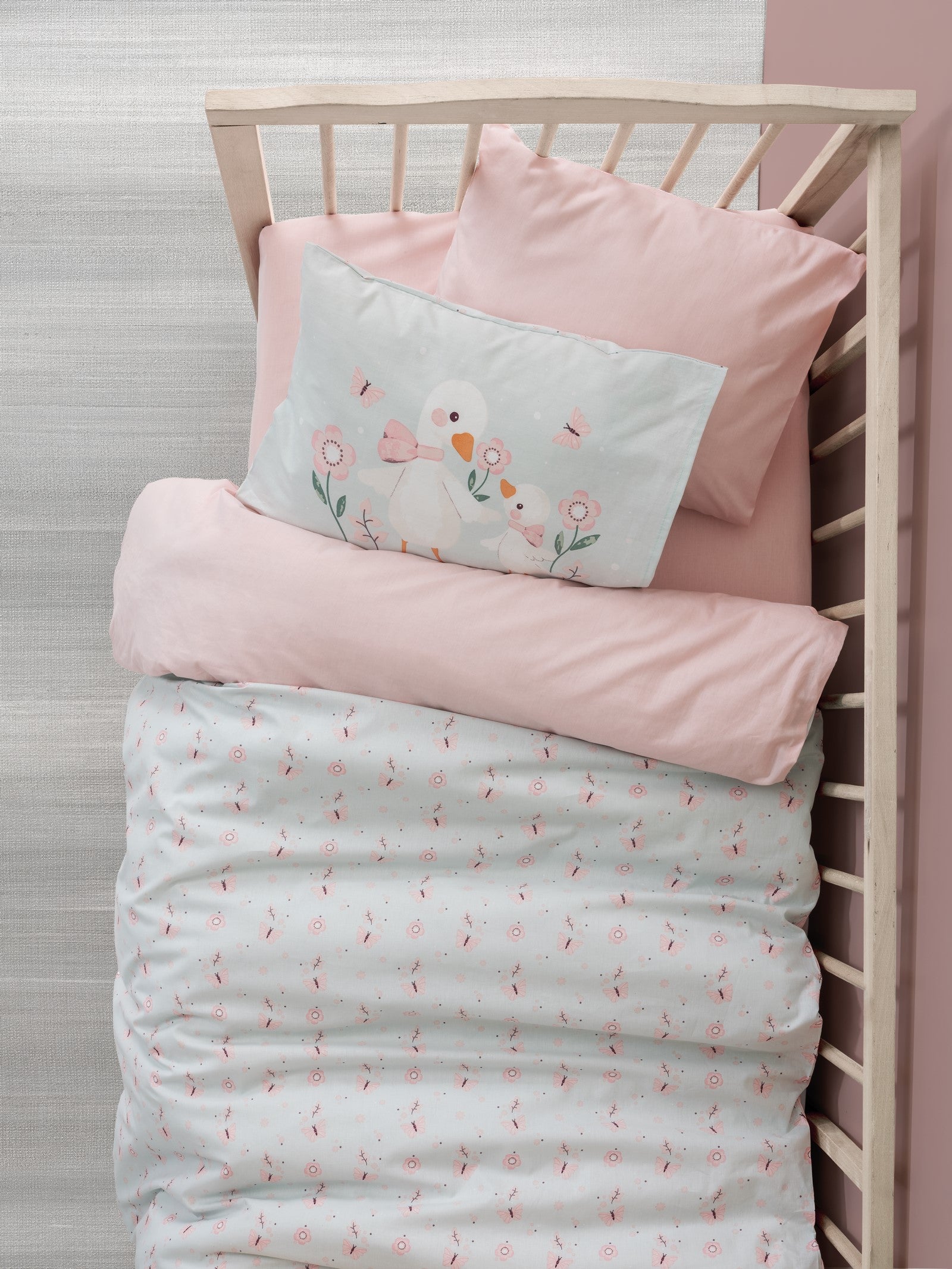 Комплект детского постельного белья Cotton Box Mamiduck, розовый
