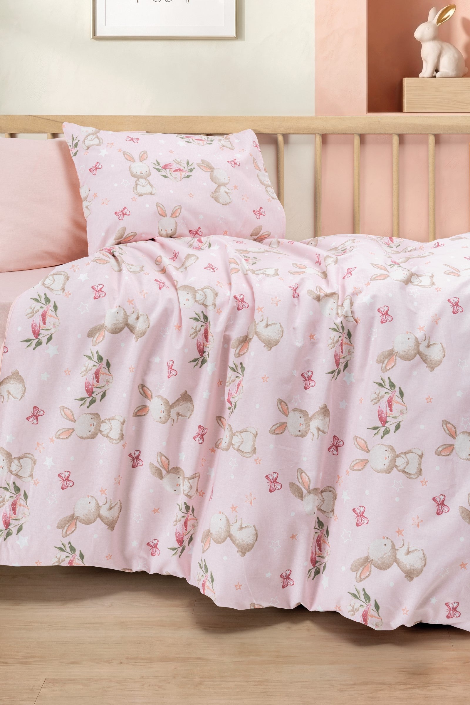 Cotton Box Bebek Nevresim Takımı Mopsy Somon