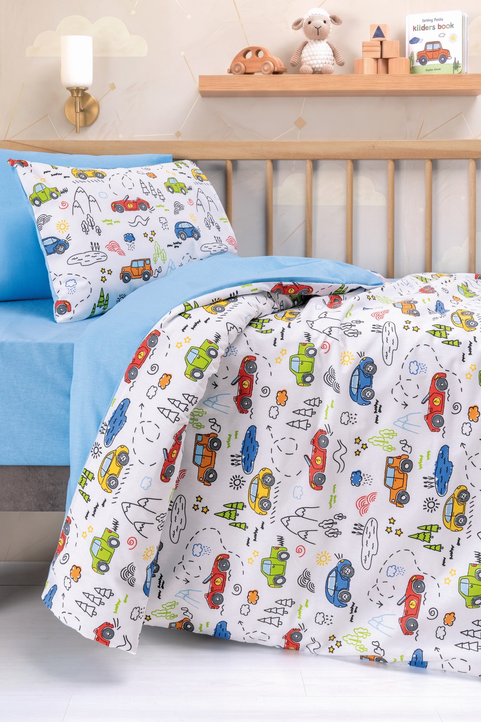 Cotton Box Bebek Nevresim Takımı Scooty Mavi
