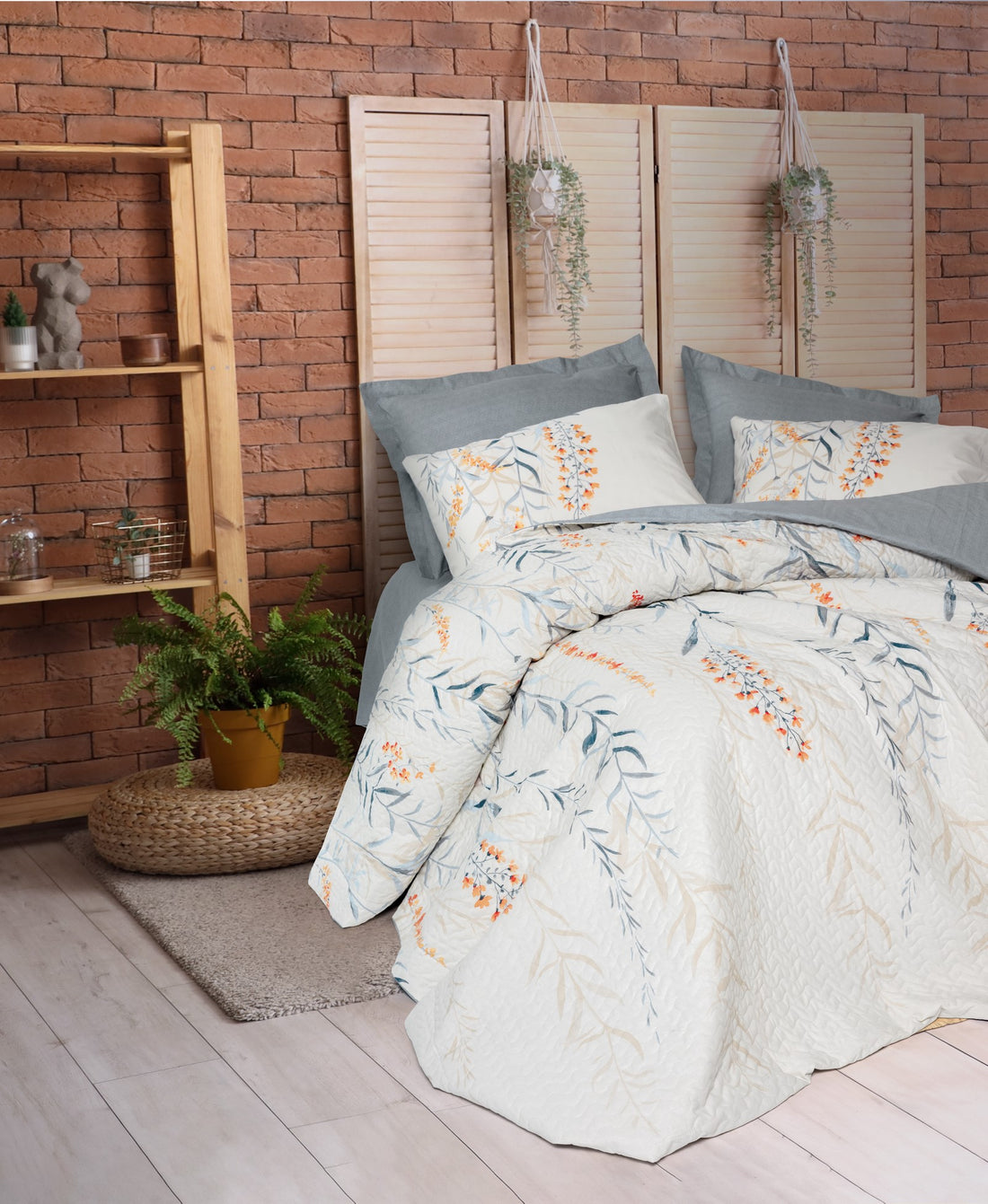 Cotton Box Double Complete Set Hiedra Indigo