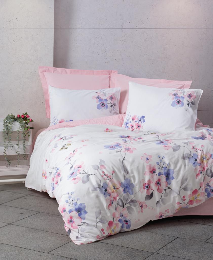 Cotton Box Double Duvet Cover Set Jayda Pink