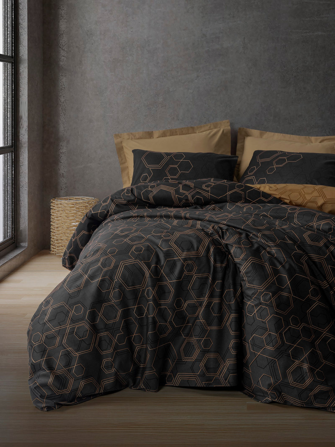 Cotton Box Dark Çift Kişilik Nevresim Takımı Dawn Bakır