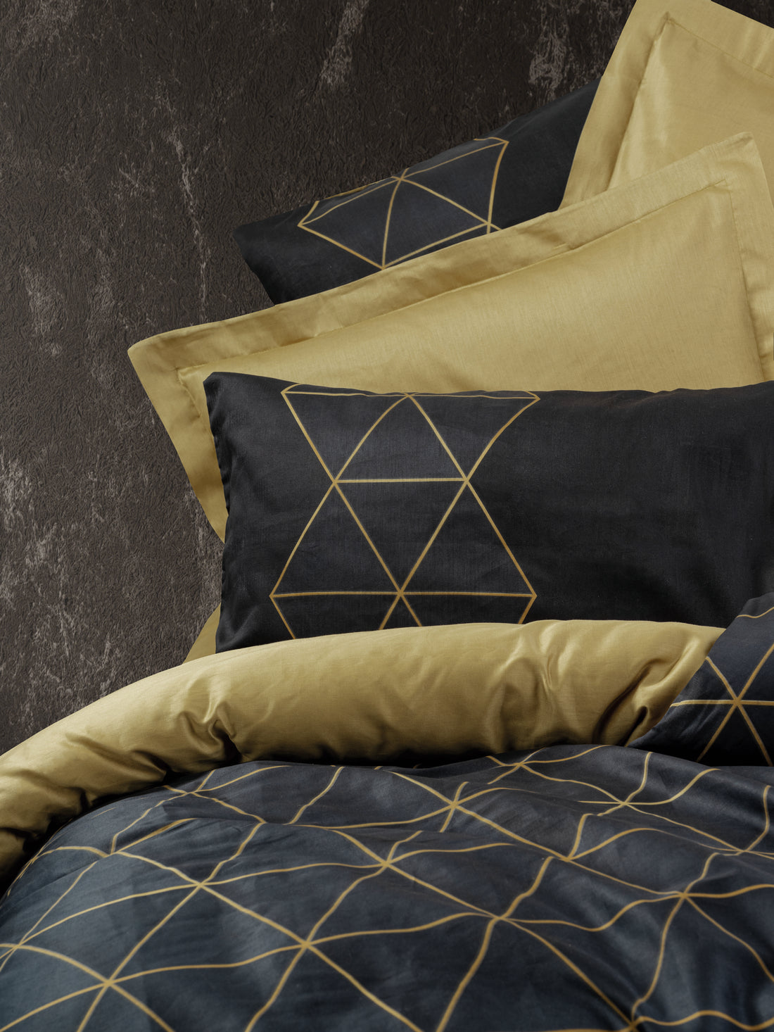 Комплект постельного белья Cotton Box Dark для двоих Veta Gold