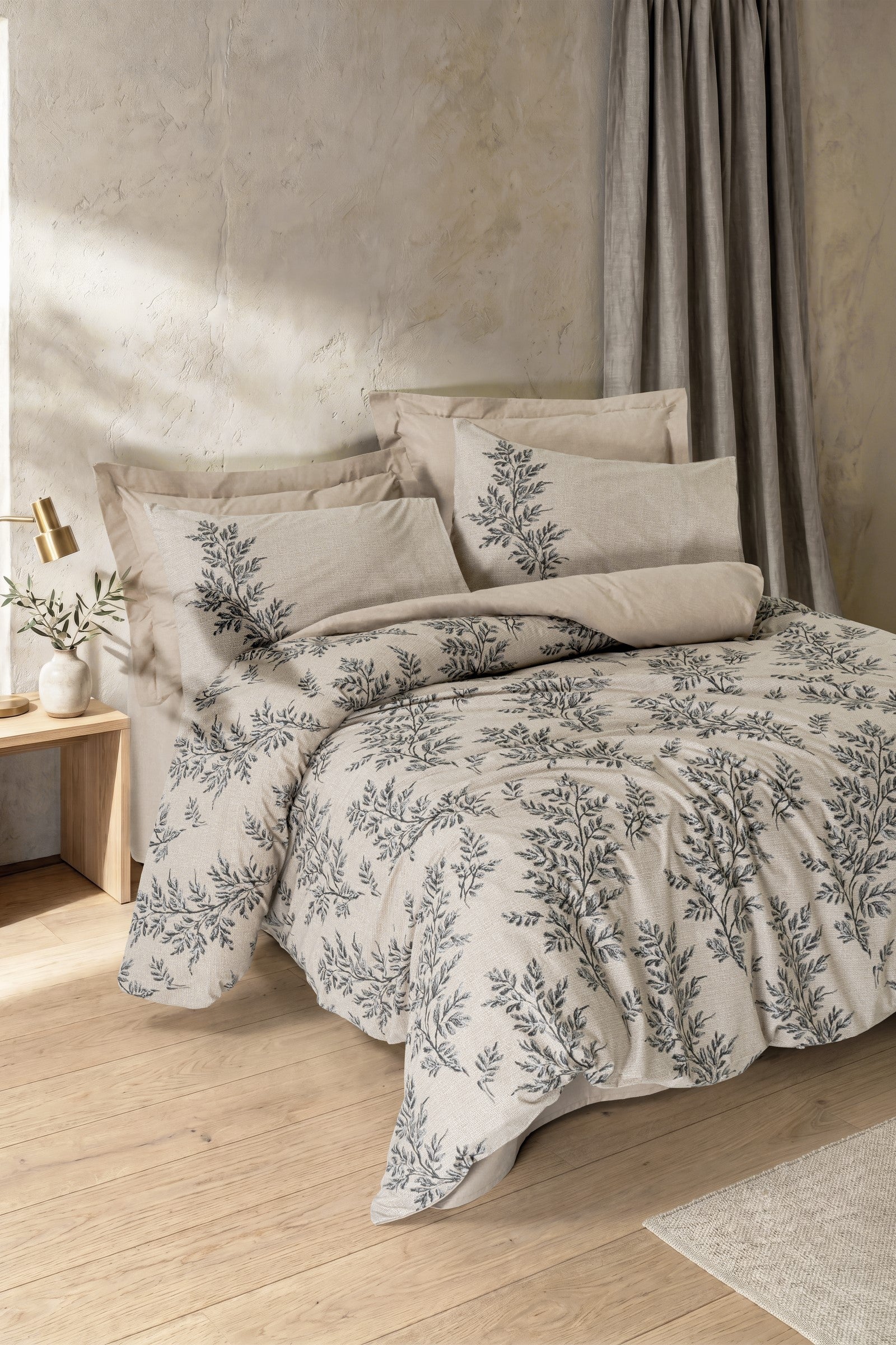 Cotton Box Dual Çift Kişilik Nevresim Takımı Saga Bej