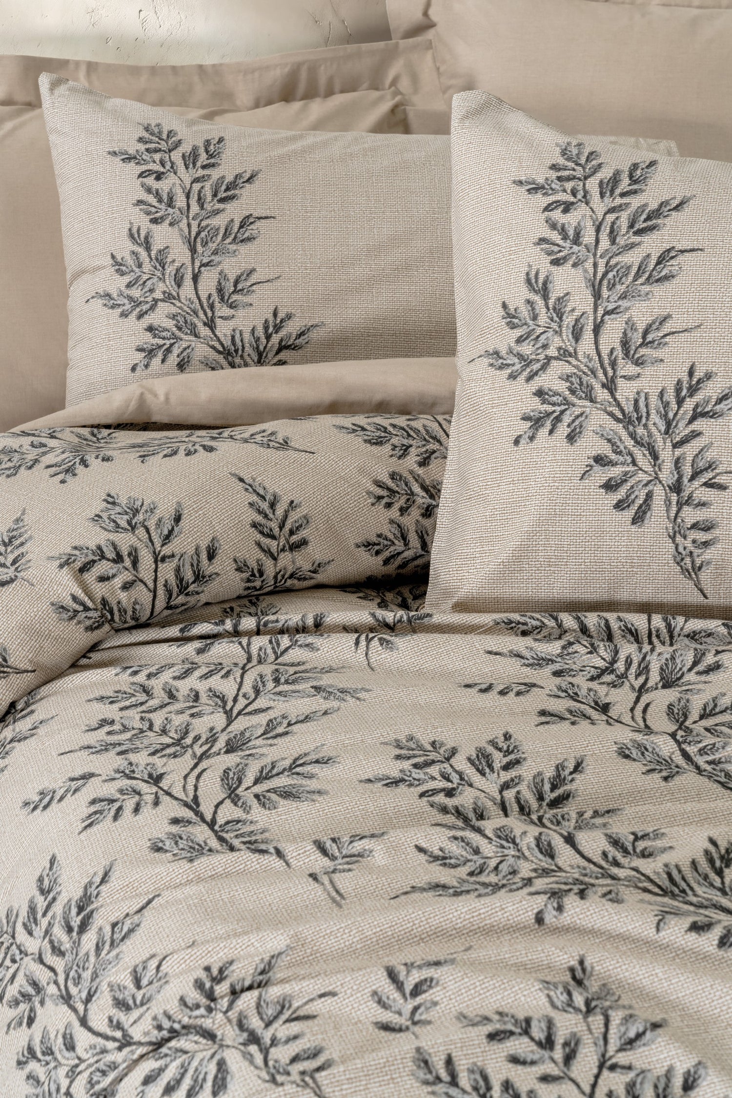 Cotton Box Dual Çift Kişilik Nevresim Takımı Saga Bej