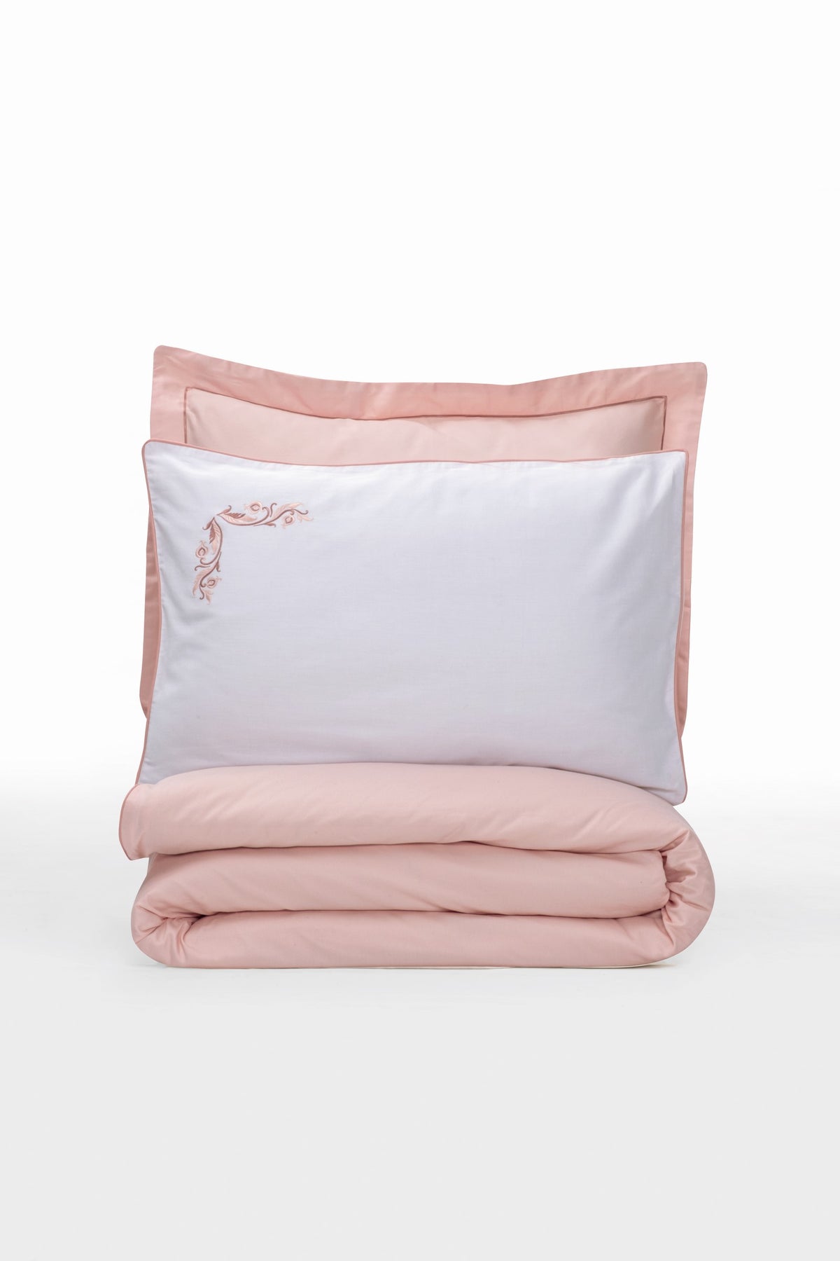 Cotton Box Elite Satin Double Duvet Cover Set Melinda Pink