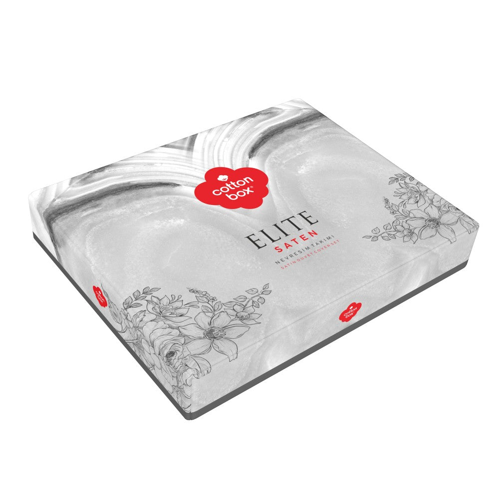 Cotton Box Elite Saten Çift Kişilik Nevresim Takımı Sendero Haki