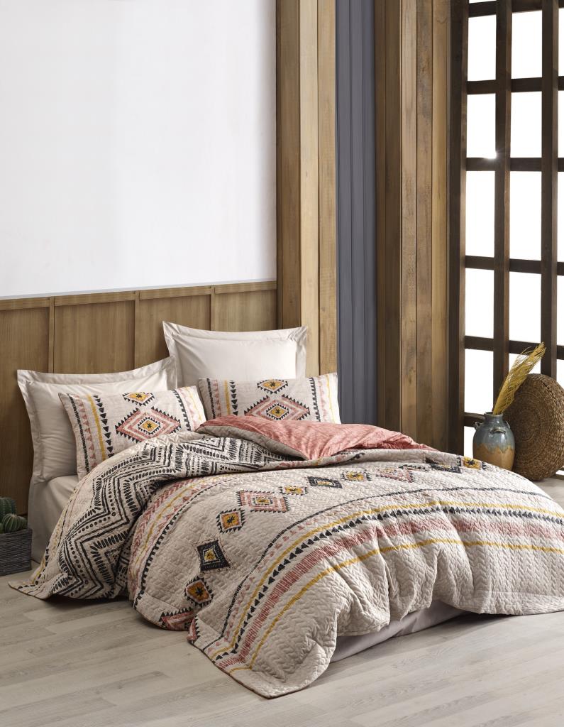 Cotton Box Ethnic Çift Kişilik Complete Set Felix Kiremit