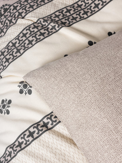 Cotton Box Flanel Çift Kişilik Nevresim Takımı Anita Karamel