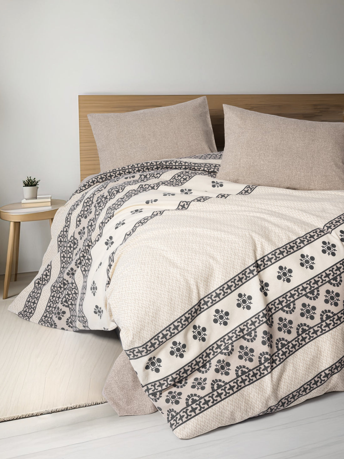 Cotton Box Flanel Tek Kişilik Nevresim Takımı Anita Karamel