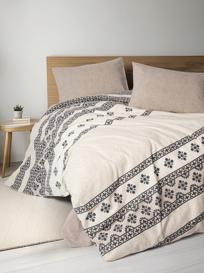 Cotton Box Flanel Tek Kişilik Nevresim Takımı Anita Karamel