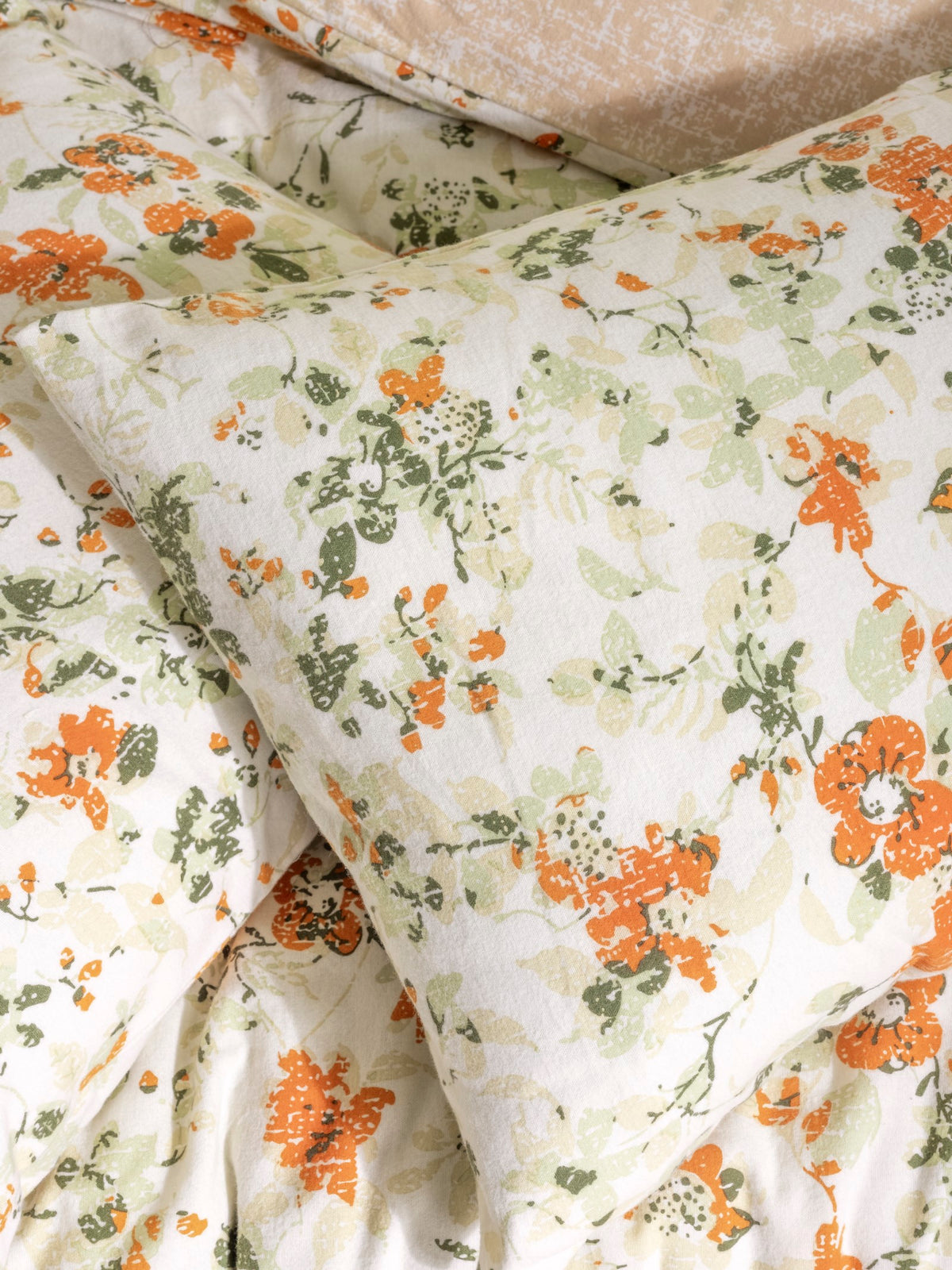 Cotton Box Flanel Tek Kişilik Nevresim Takımı Vintage Ekru
