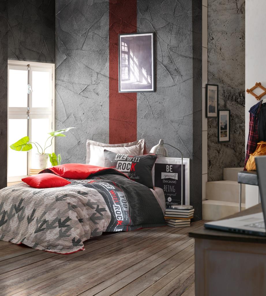 Cotton Box Youth Room Single Complete Set Rock Red