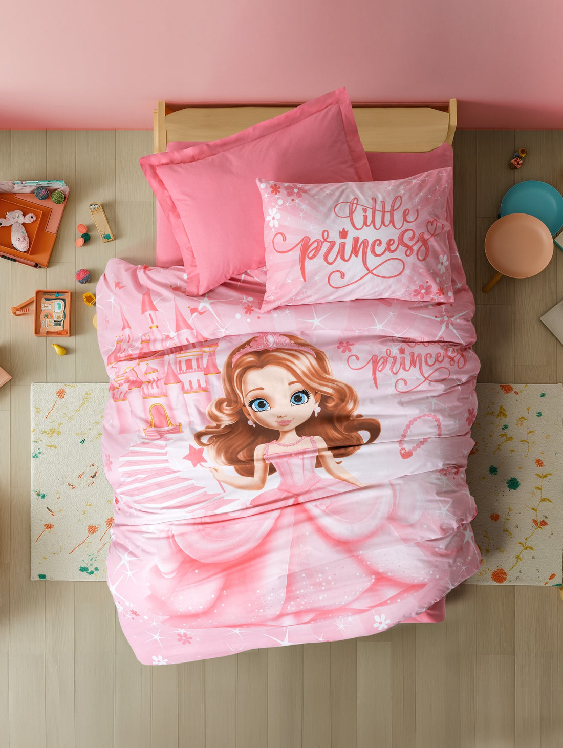 Cotton Box Junior Single Duvet Cover Set Gimbiya Pink