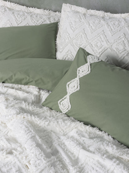 Cotton Box Limi Tek Kişilik Yatak Örtülü Nevresim Takımı Luke Krem