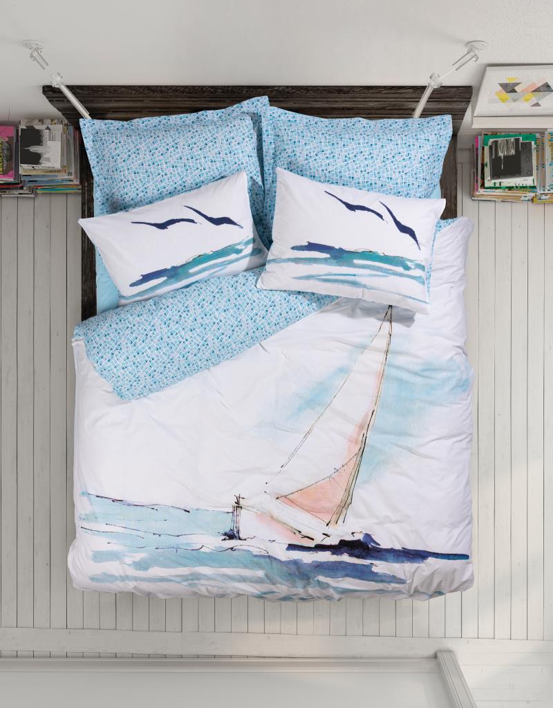 Комплект постельного белья Cotton Box Maritime Blue