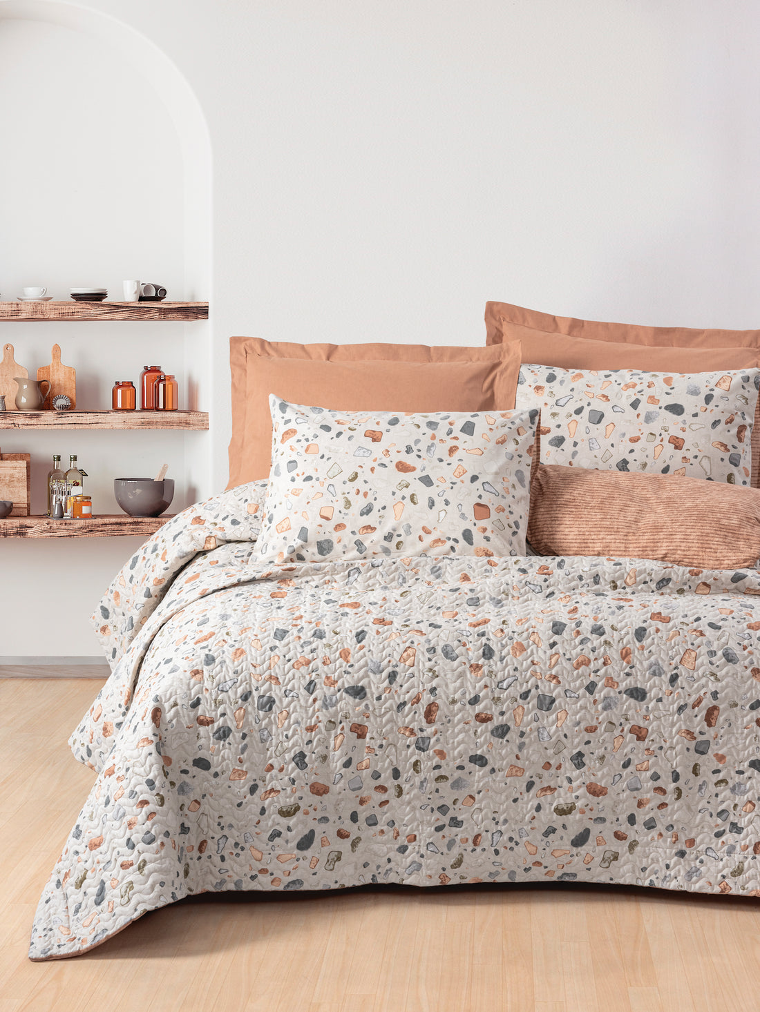 Cotton Box Minimal Double Complete Set Onyx Caramel