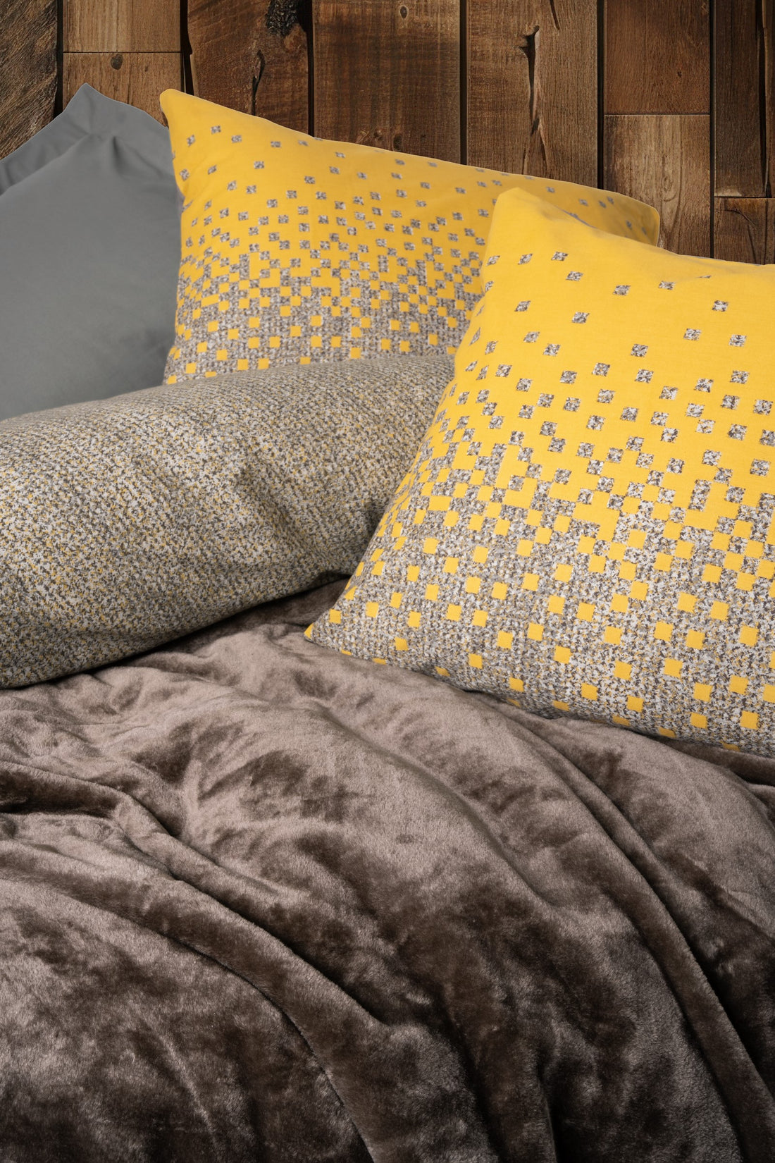 Cotton Box Oyster Blanket Single Duvet Cover Set Coffee