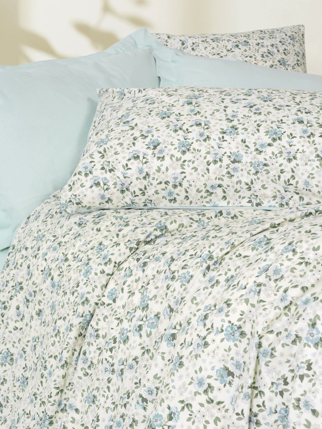 Cotton Box Petite Çift Kişilik Lastikli Çarşaflı Nevresim Takımı Nola Mint