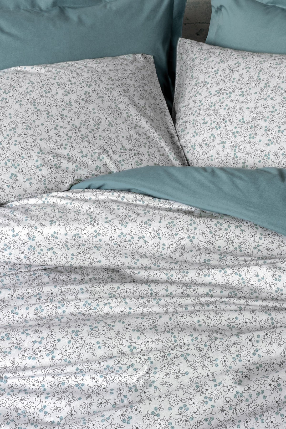 Комплект постельного белья Cotton Box Petite с простыней на резинке, цвет «июньская мята»