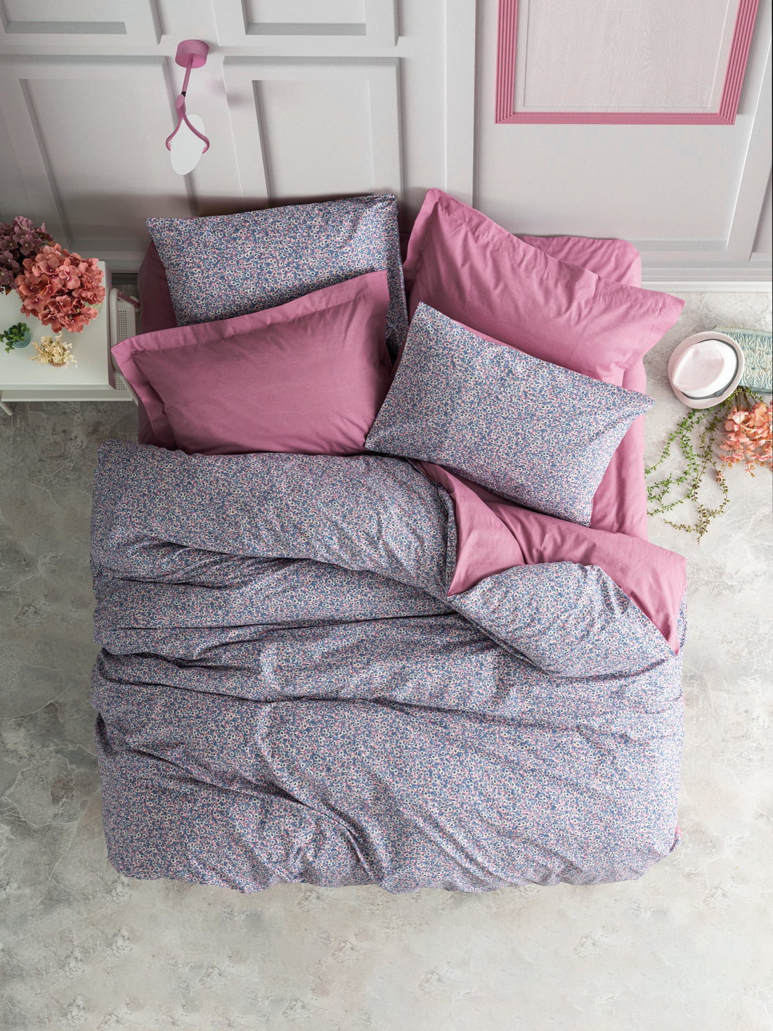 Cotton Box Petite Single Bed Linen Set Penny Rose Dusty