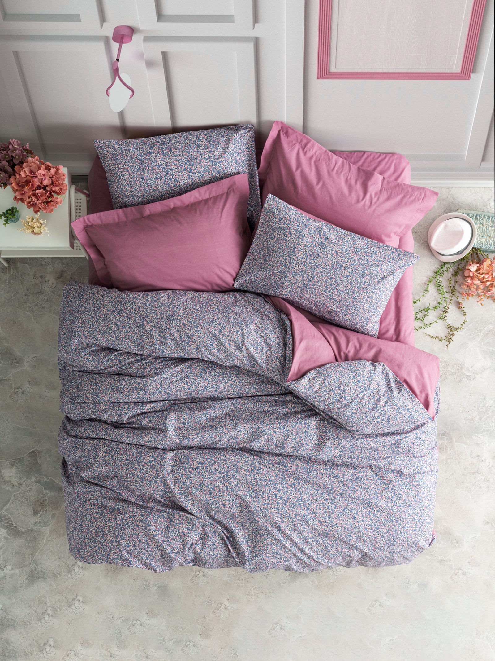 Cotton Box Petite Single Bed Linen Set Penny Rose Dusty