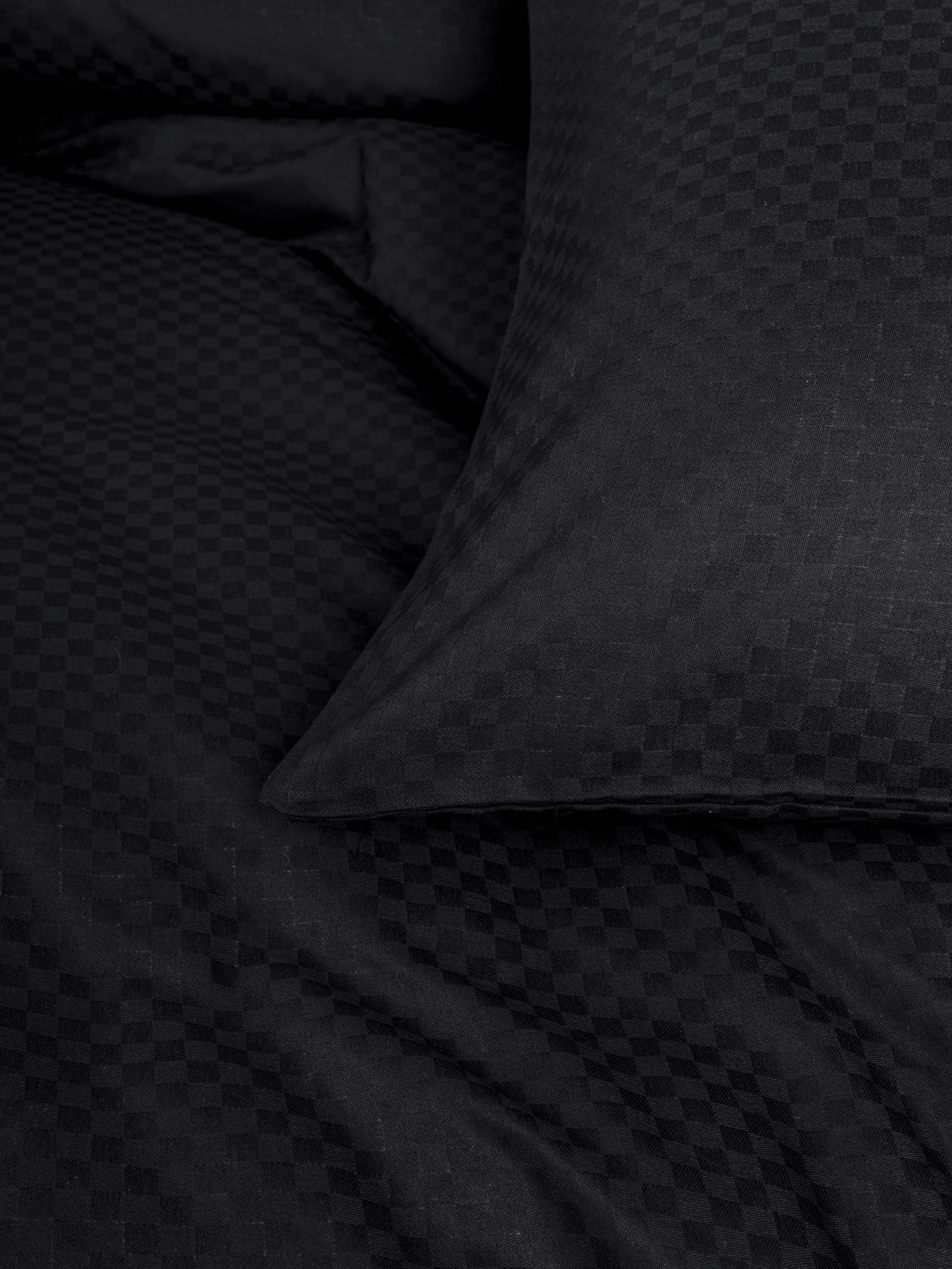 Cotton Box Plaid Ranforce Çift Kişilik Nevresim Takımı Siyah