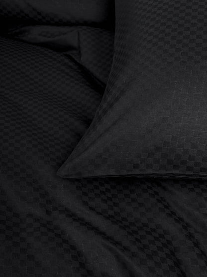 Cotton Box Plaid Ranforce Tek Kişilik Nevresim Takımı Siyah