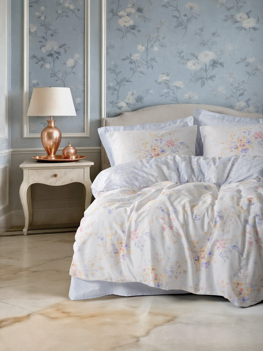 Cotton Box Saten Çift Kişilik Nevresim Takımı Lilou Lila