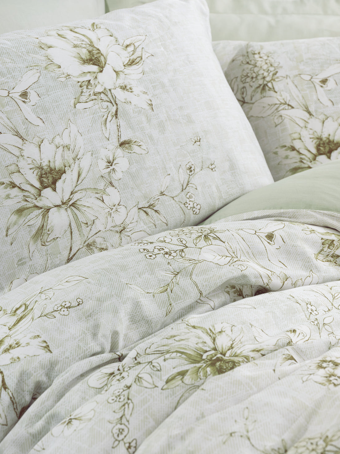 Cotton Box Satin Double Duvet Cover Set Lucida Beige