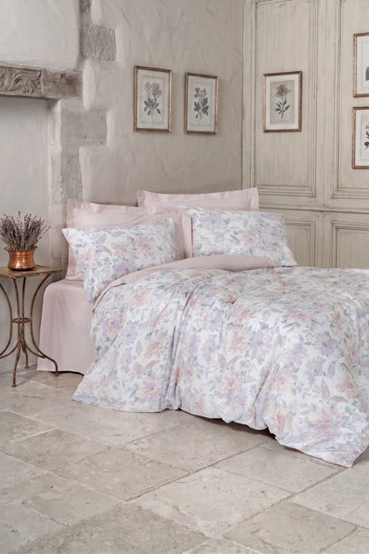 Cotton Box Saten Çift Kişilik Nevresim Takımı Maybelle Pudra