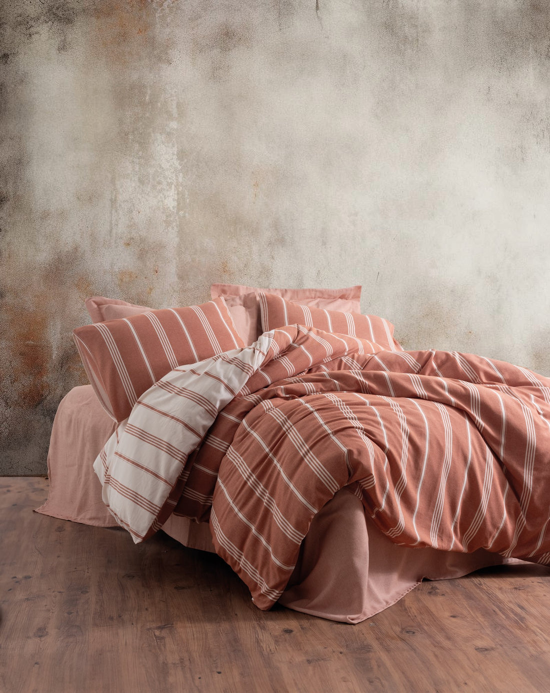 Cotton Box Smooth Single Duvet Cover Set Jamira Cinnamon