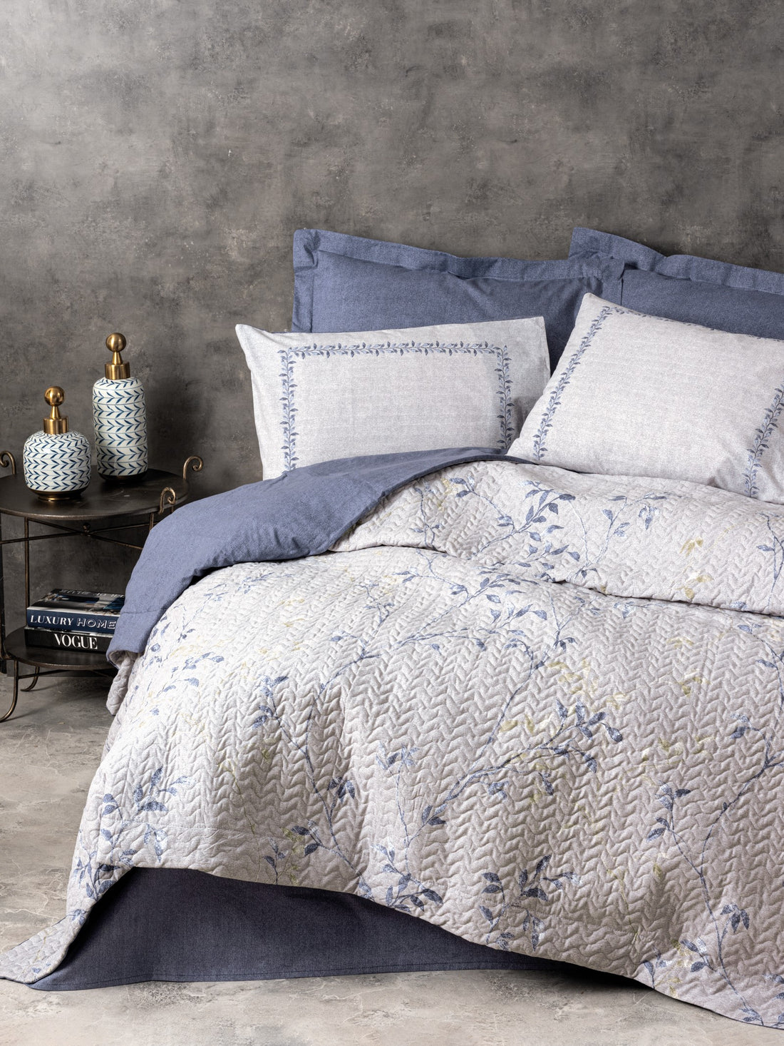 Cotton Box Single Complete Set Nitsa Navy Blue