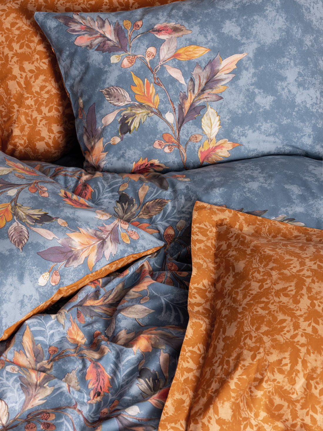 Cotton Box Single Duvet Cover Set Alekra Mustard