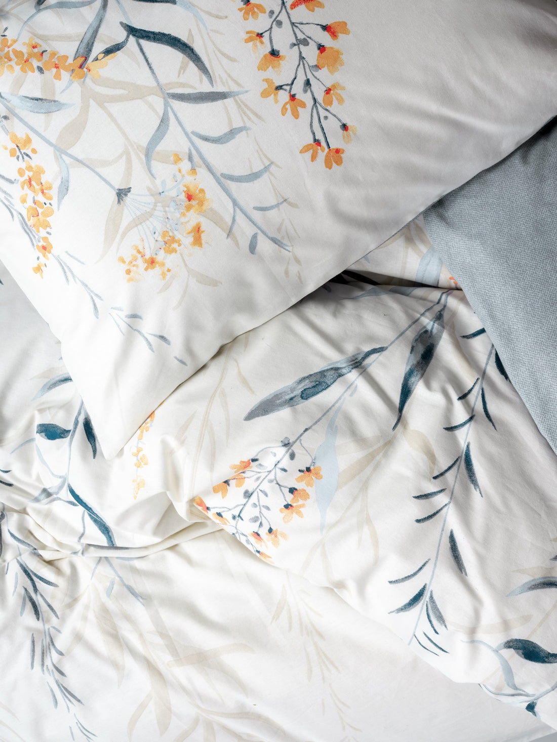 Cotton Box Single Duvet Cover Set Hiedra Indigo