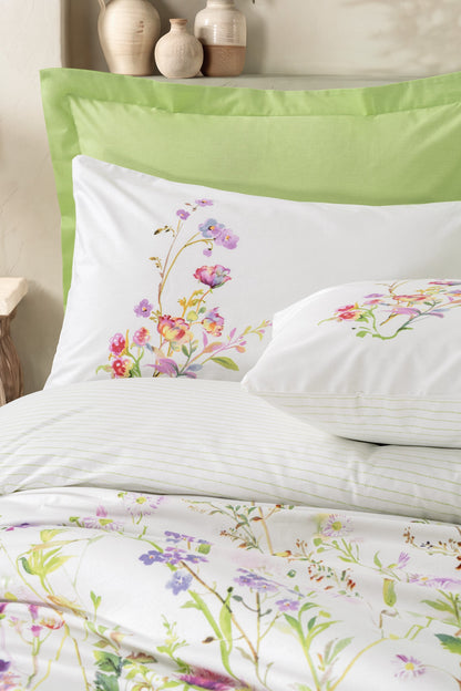 Cotton Box Tek Kişilik Nevresim Takımı Meadow Yeşil