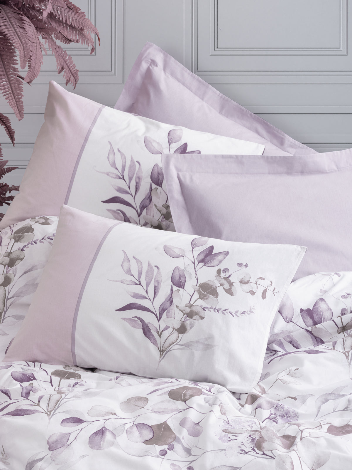 Cotton Box Single Duvet Cover Set Nadia Lila