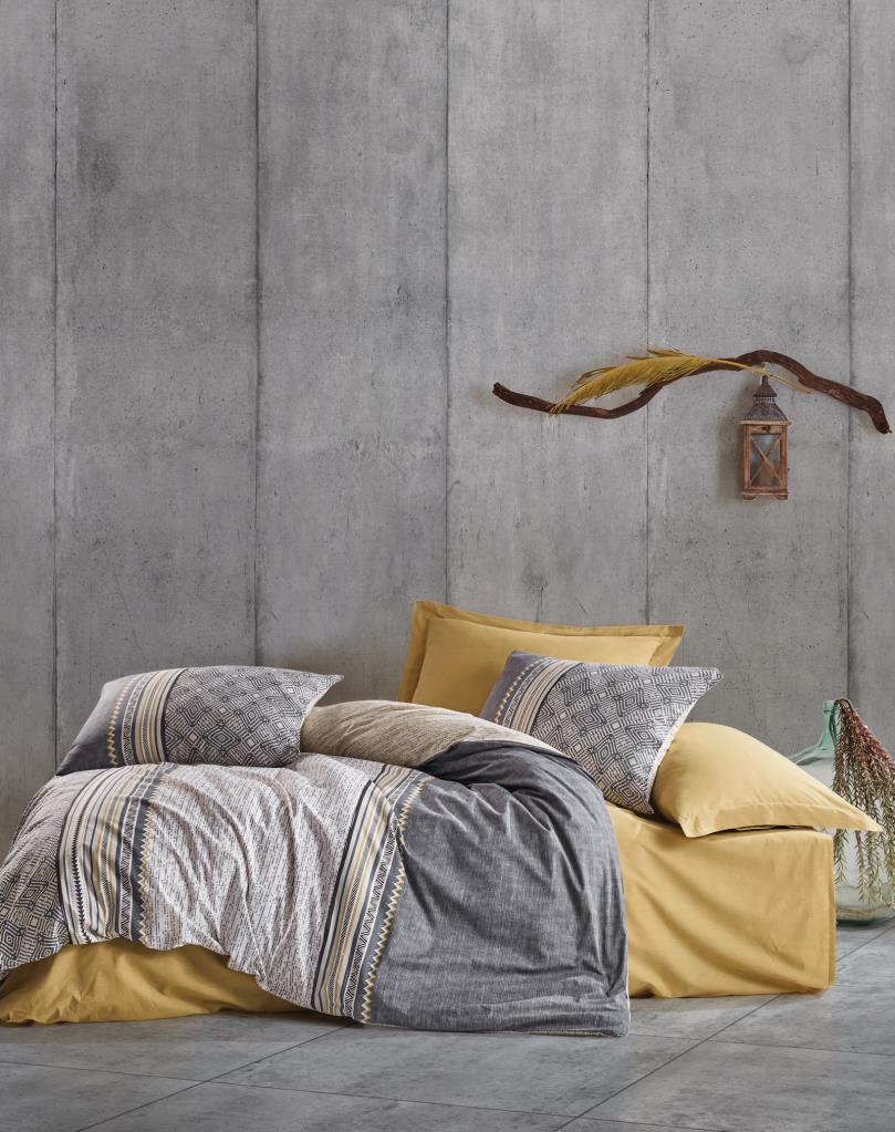 Cotton Box Toprak Double Duvet Cover Set Nedra Beige