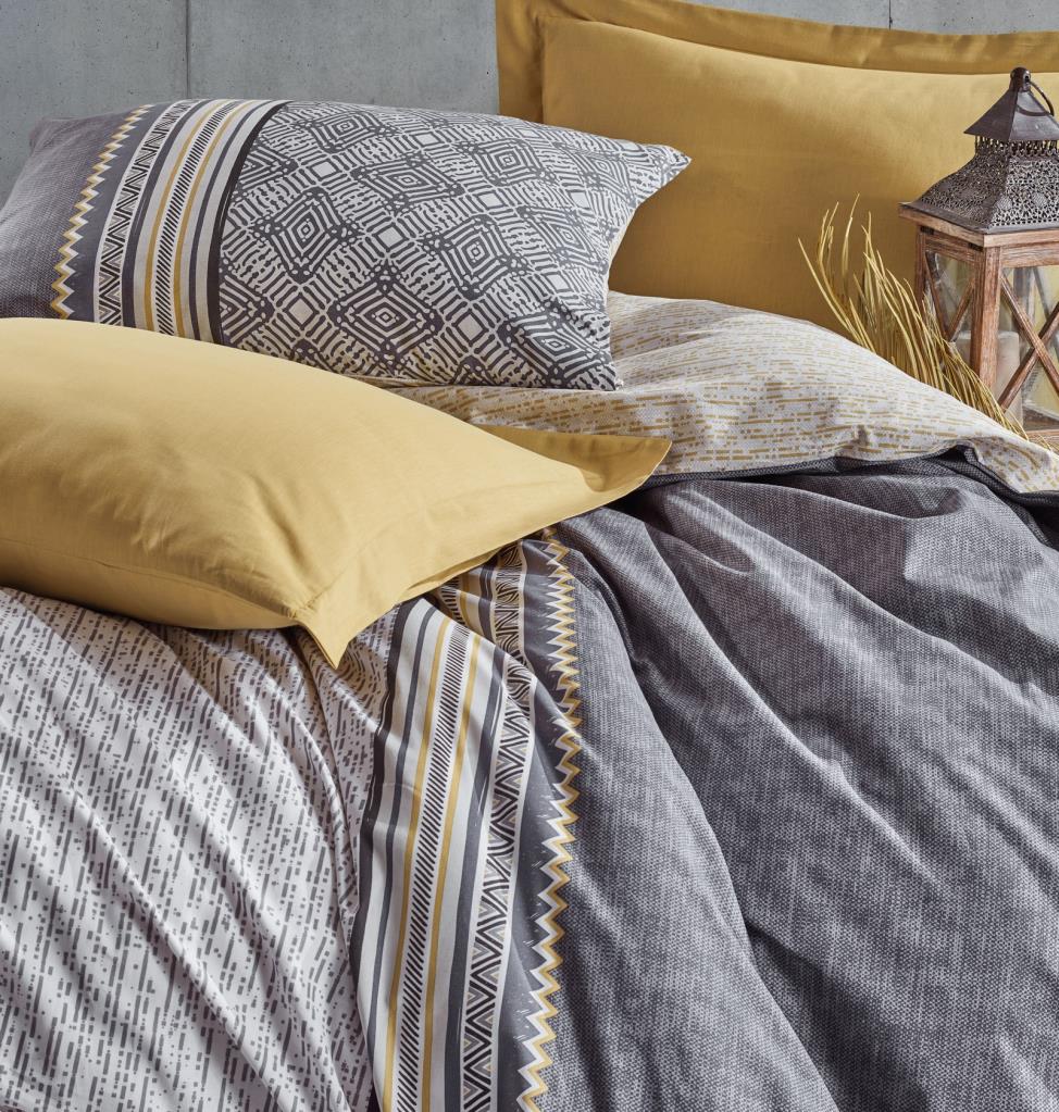 Cotton Box Toprak Double Duvet Cover Set Nedra Beige