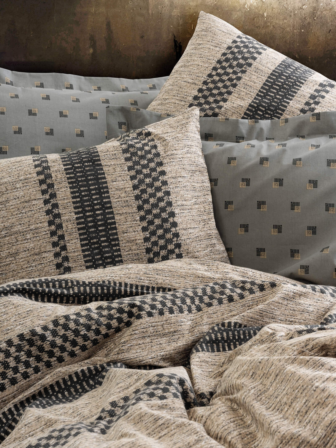Cotton Box Toprak Single Duvet Cover Set Arlo Brown