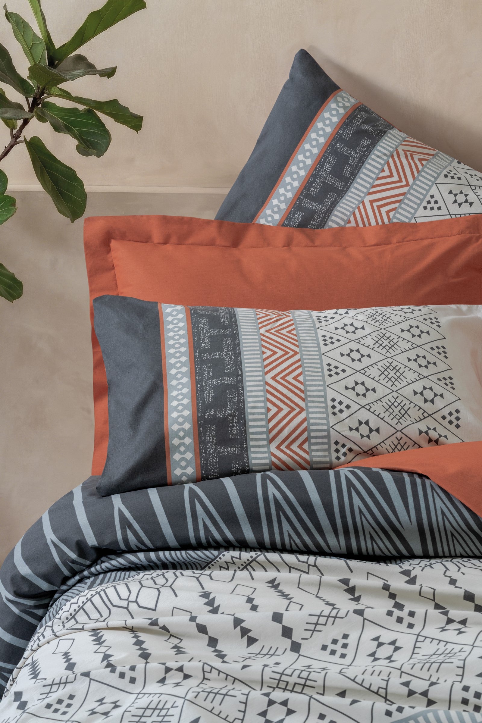 Cotton Box Toprak Tek Kişilik Nevresim Takımı Strata Tarçın