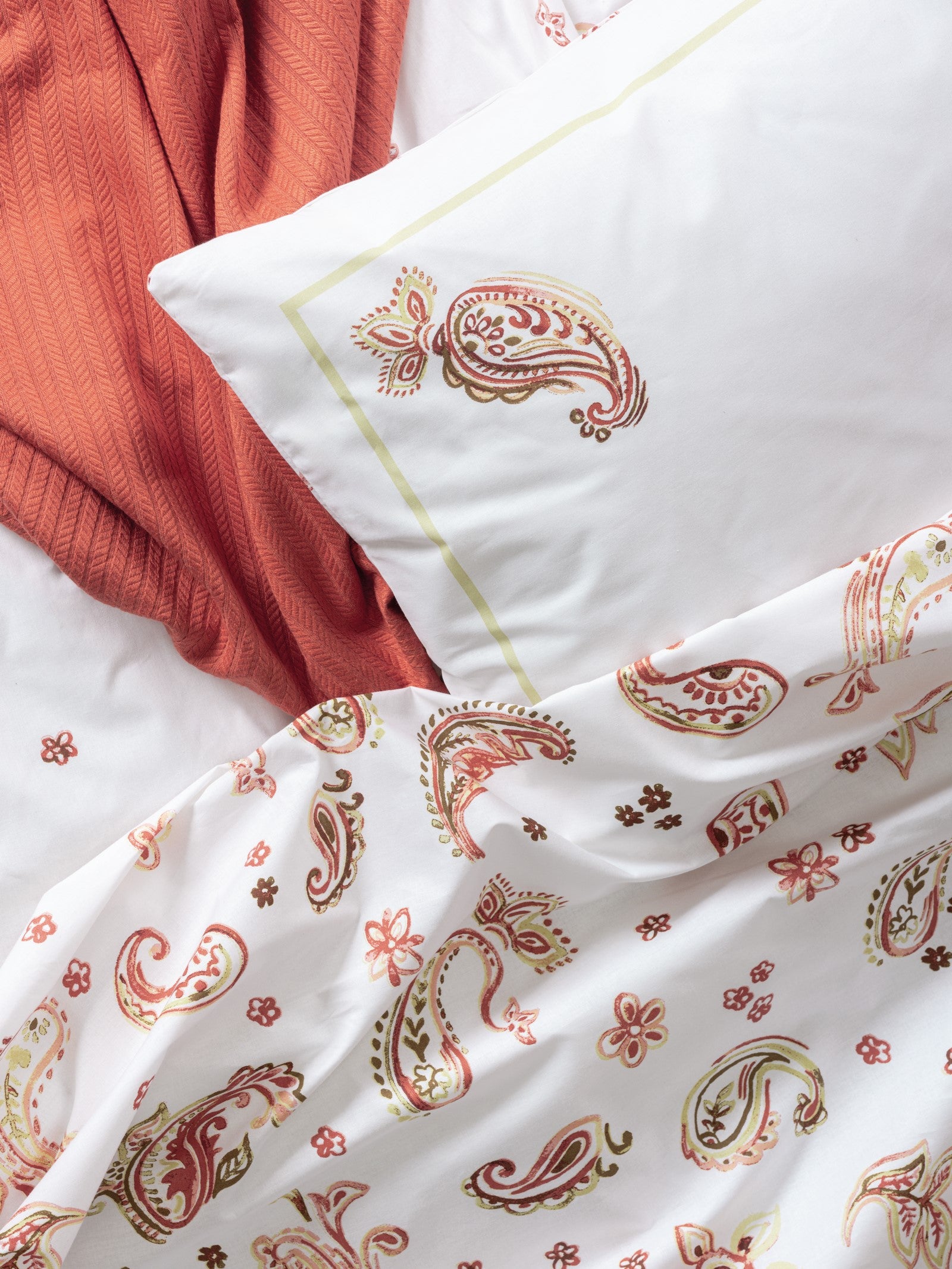 Cotton Box Vivid Односпальный комплект постельного белья с пике Paisia Tarçın