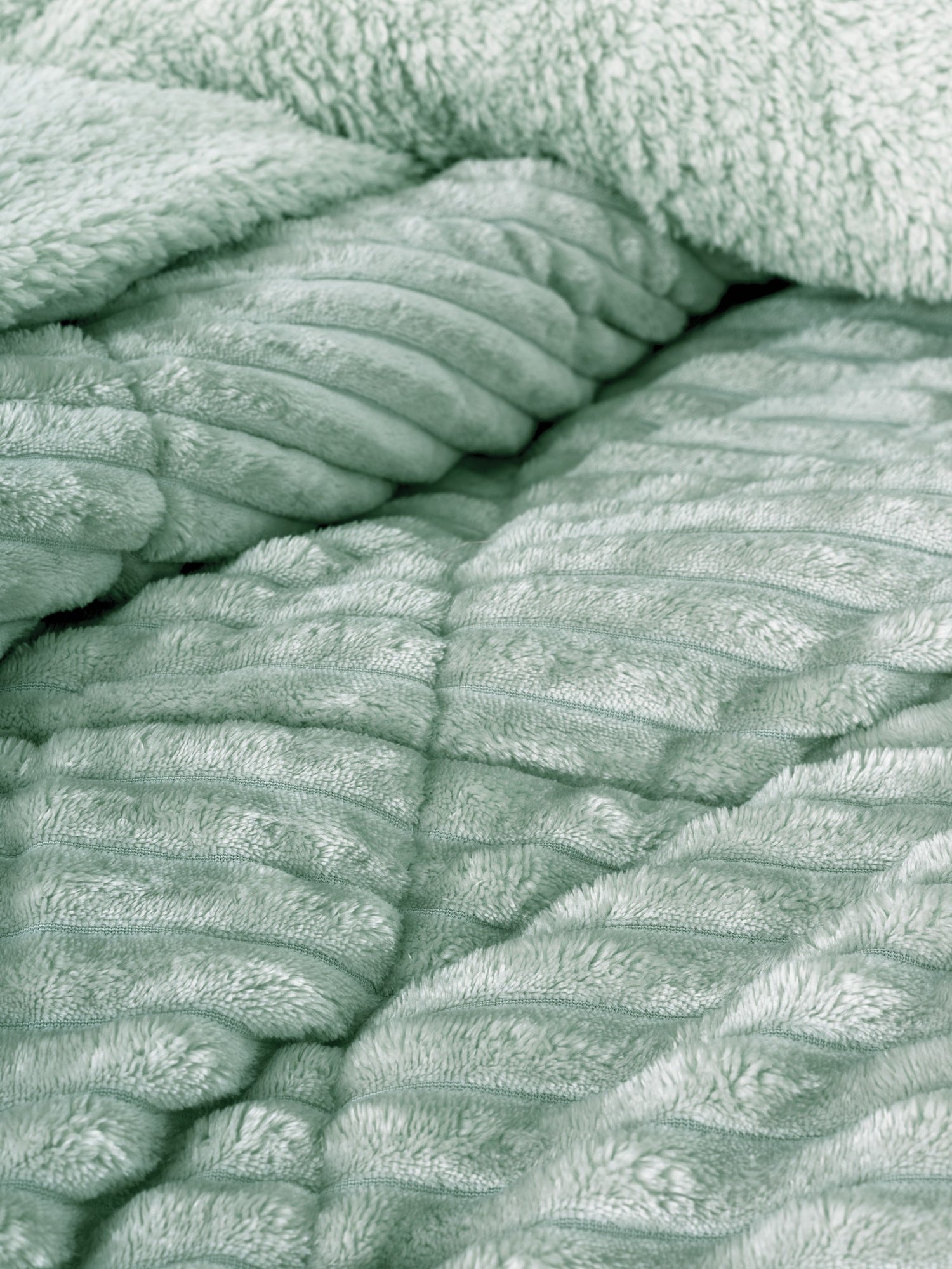 Cotton Box Wave Double Quilt Sage 195x215 cm