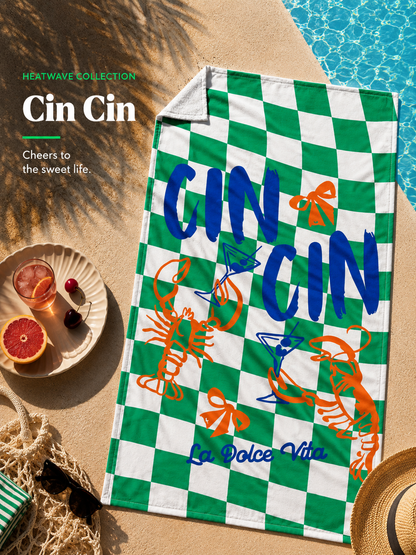 Cozy Home Heatwave Plaj Havlusu Cin Cin Yeşil
