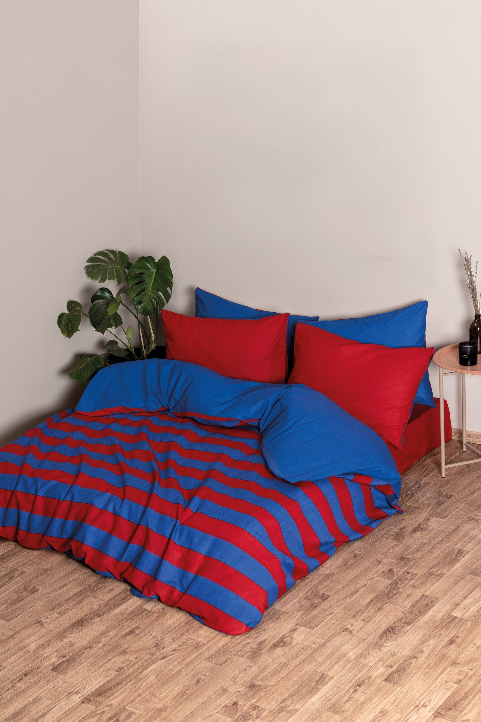 Cozy Home Popping Colors Комплект постельного белья с натяжной простыней Blaze Красный 180x200