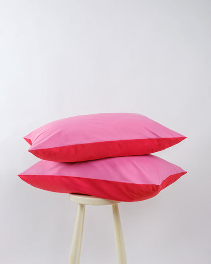 Cozy Home Popping Colors Yastık Kılıfı Cherie Kırmızı-Fuşya 50x70